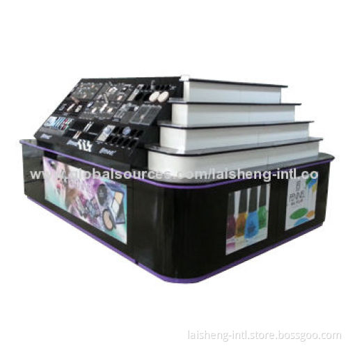 Cosmetic Kiosk Display Stand with Glossy Paint